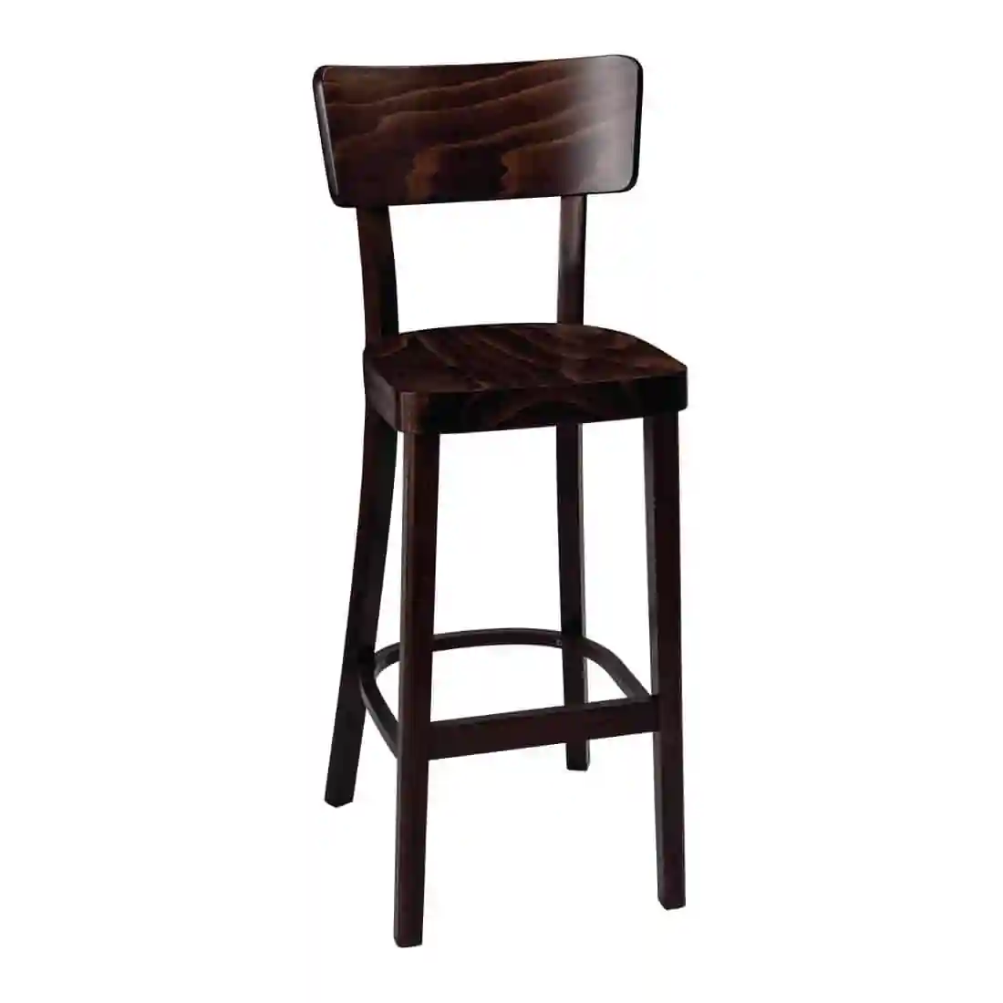 Fameg Plain Highstool Walnut Finish - Image 6