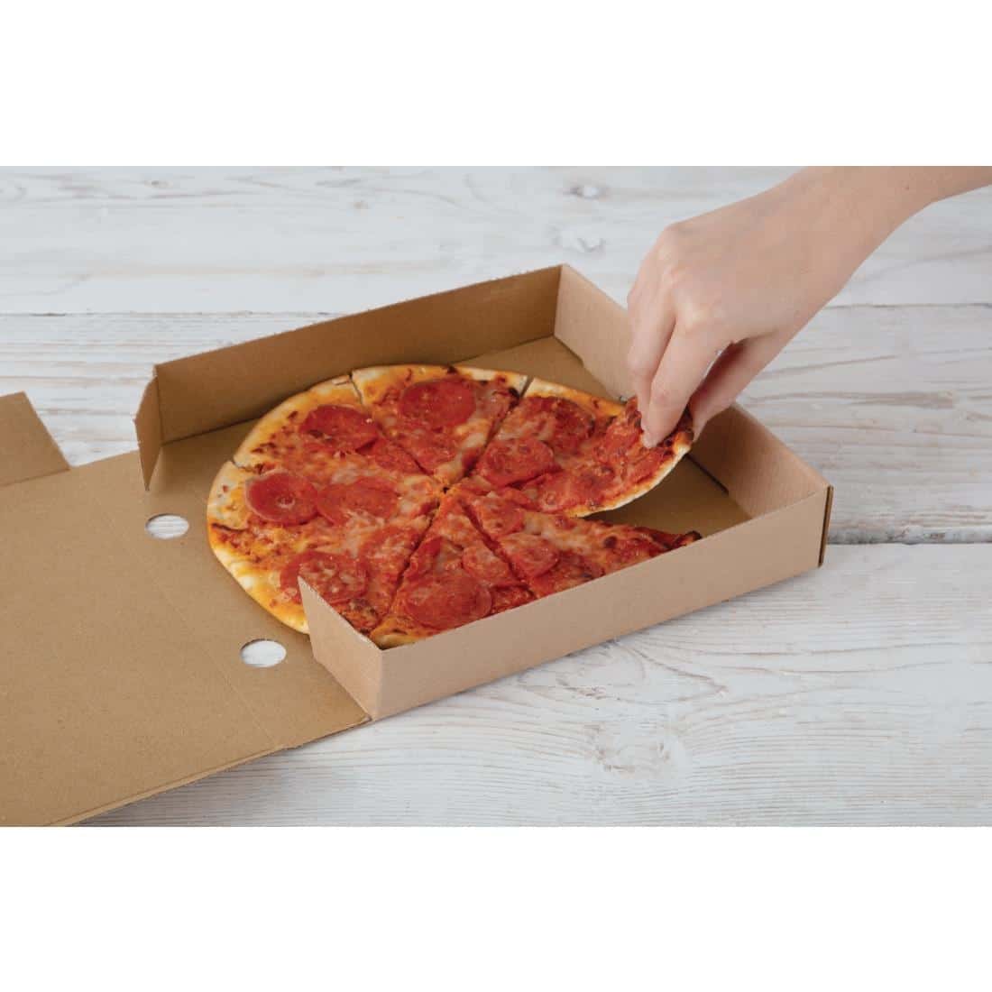 Fiesta Compostable Plain Pizza Boxes 9" (Pack of 100) - Image 6