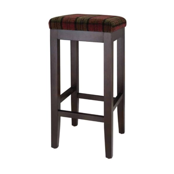 Bolero Dale High Stool Claret Tartan (Single) - Image 2