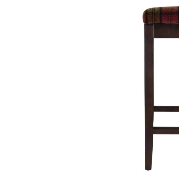 Bolero Dale High Stool Claret Tartan (Single) - Image 4