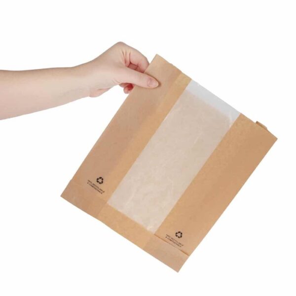 Fiesta Compostable Food Bags with Glassine Windows (Pack of 1000) - Image 6