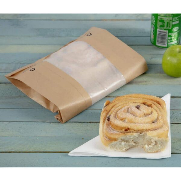 Fiesta Compostable Food Bags with Glassine Windows (Pack of 1000) - Image 7