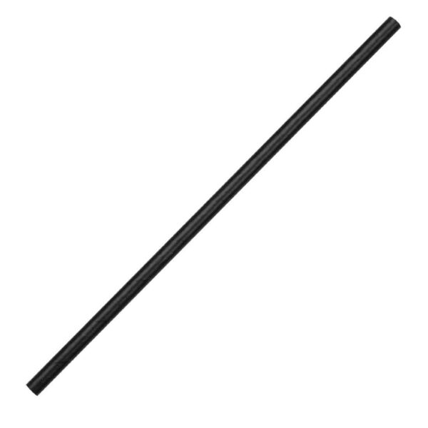 Fiesta Compostable Paper Straws Black (Pack of 250) - Image 2