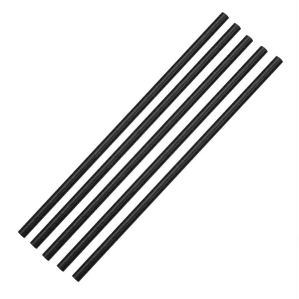 Fiesta Compostable Paper Straws Black (Pack of 250) - Image 3