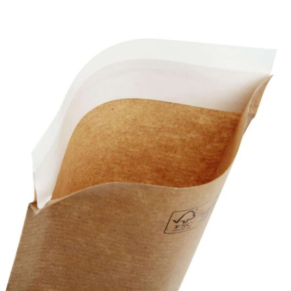 Kraft Recyclable Sealable Paper Cutlery Bags (Pack of 2000) - Image 7