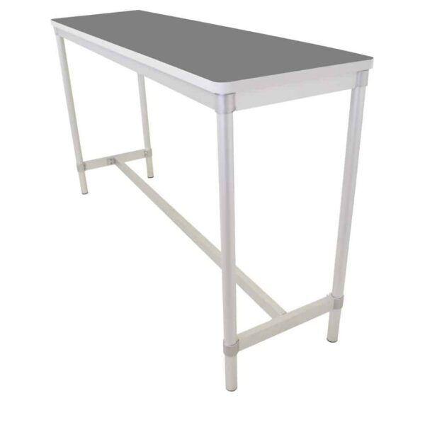 Gopak Enviro Indoor Storm Grey Rectangle Poseur Table 1800mm - Image 2