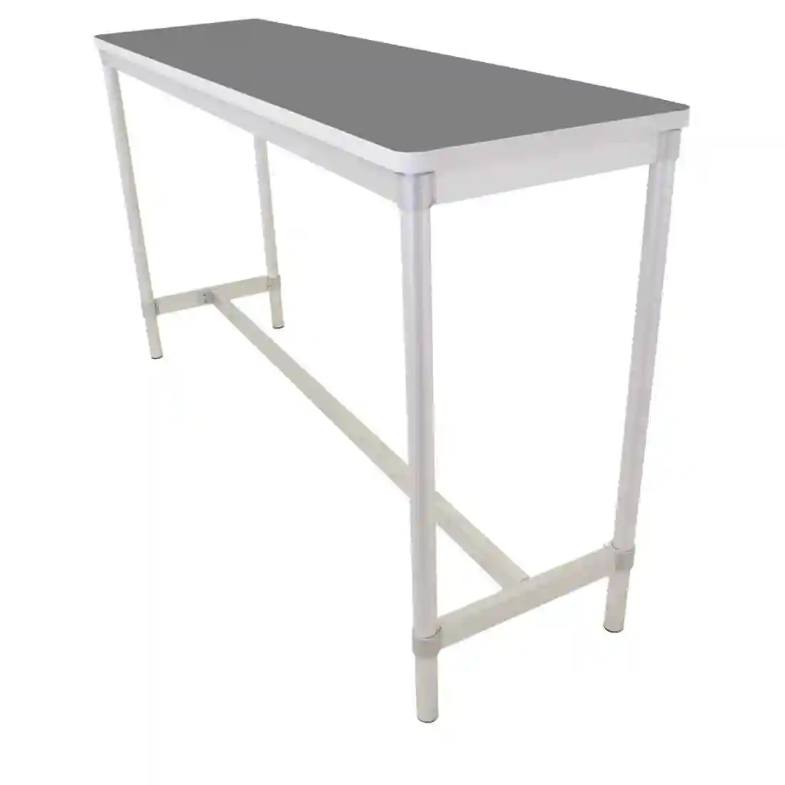 Gopak Enviro Indoor Storm Grey Rectangle Poseur Table 1800mm - Image 1
