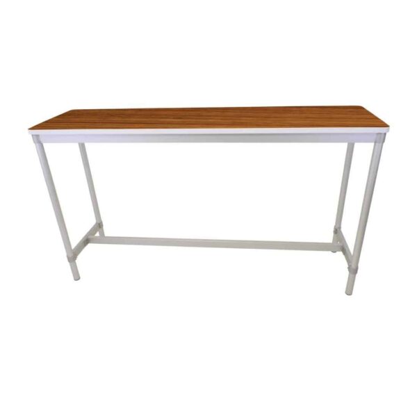 Gopak Enviro Indoor Teak Effect Rectangle Poseur Table 1800mm - Image 4