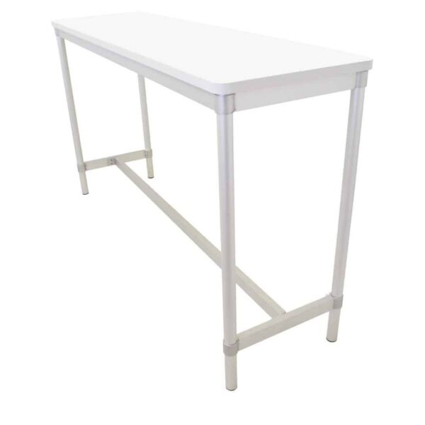 Gopak Enviro Indoor White Rectangle Poseur Table 1200mm - Image 2