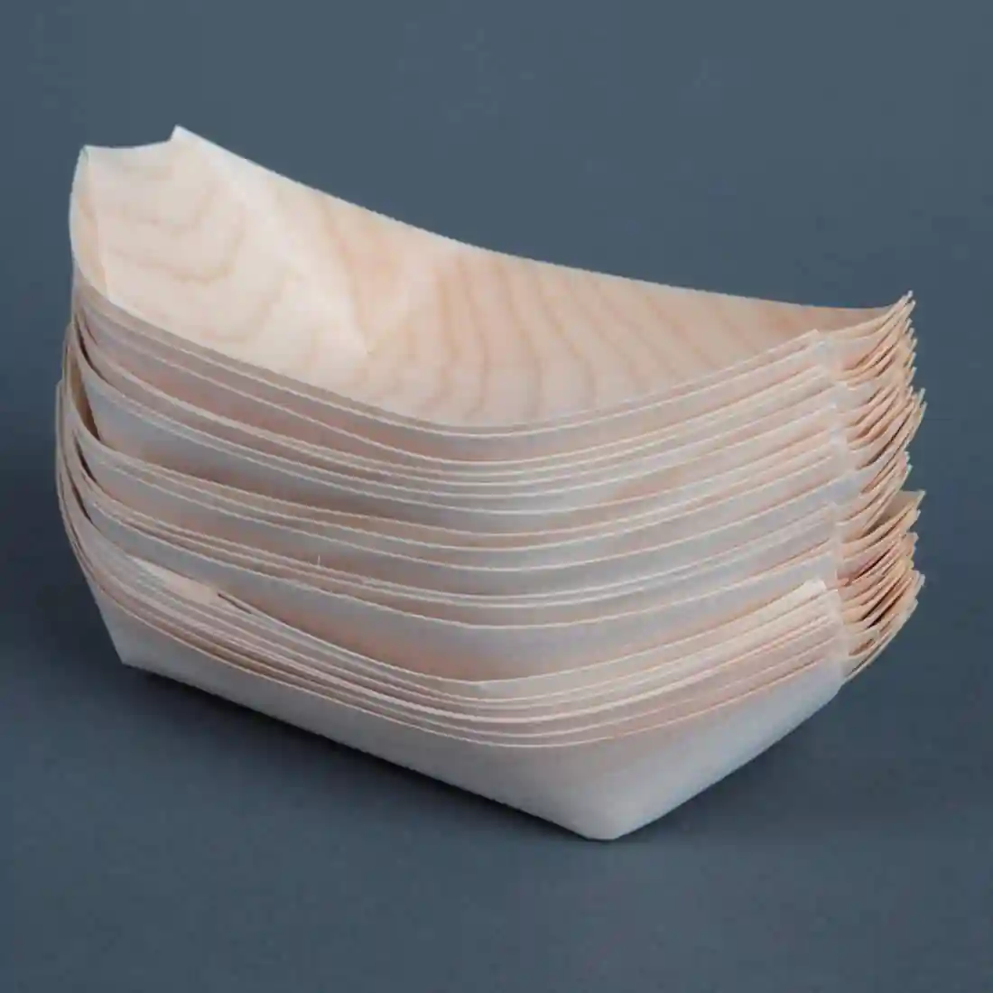 Fiesta Compostable Wooden Sushi Boats Medium 190mm (Pack of 100) - Image 3