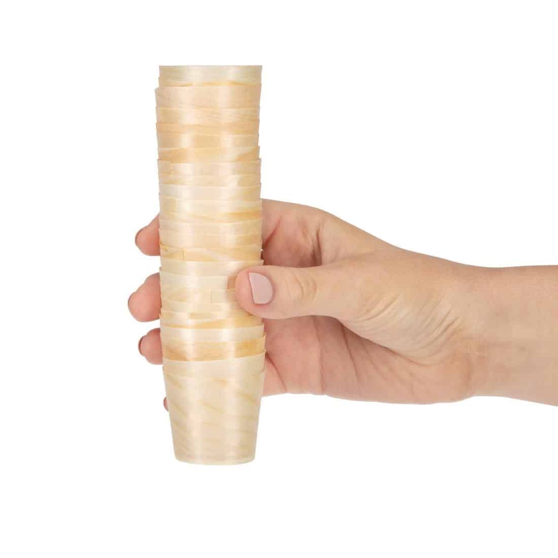 Fiesta Compostable Wooden Sauce Pots 38ml / 1.25oz (Pack of 100) - Image 5