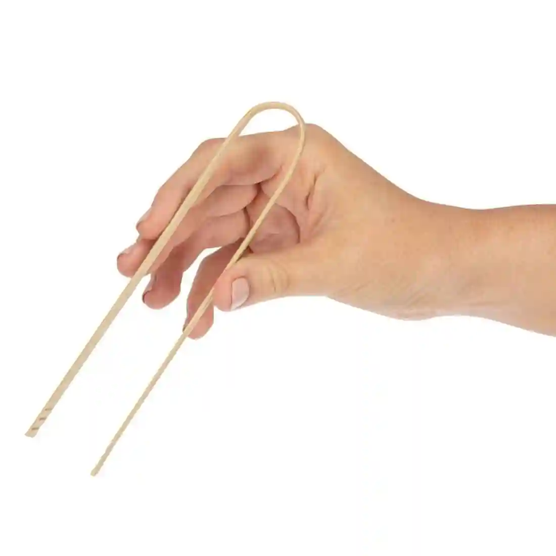 Fiesta Compostable Mini Bamboo Tongs (Pack of 50) - Image 3