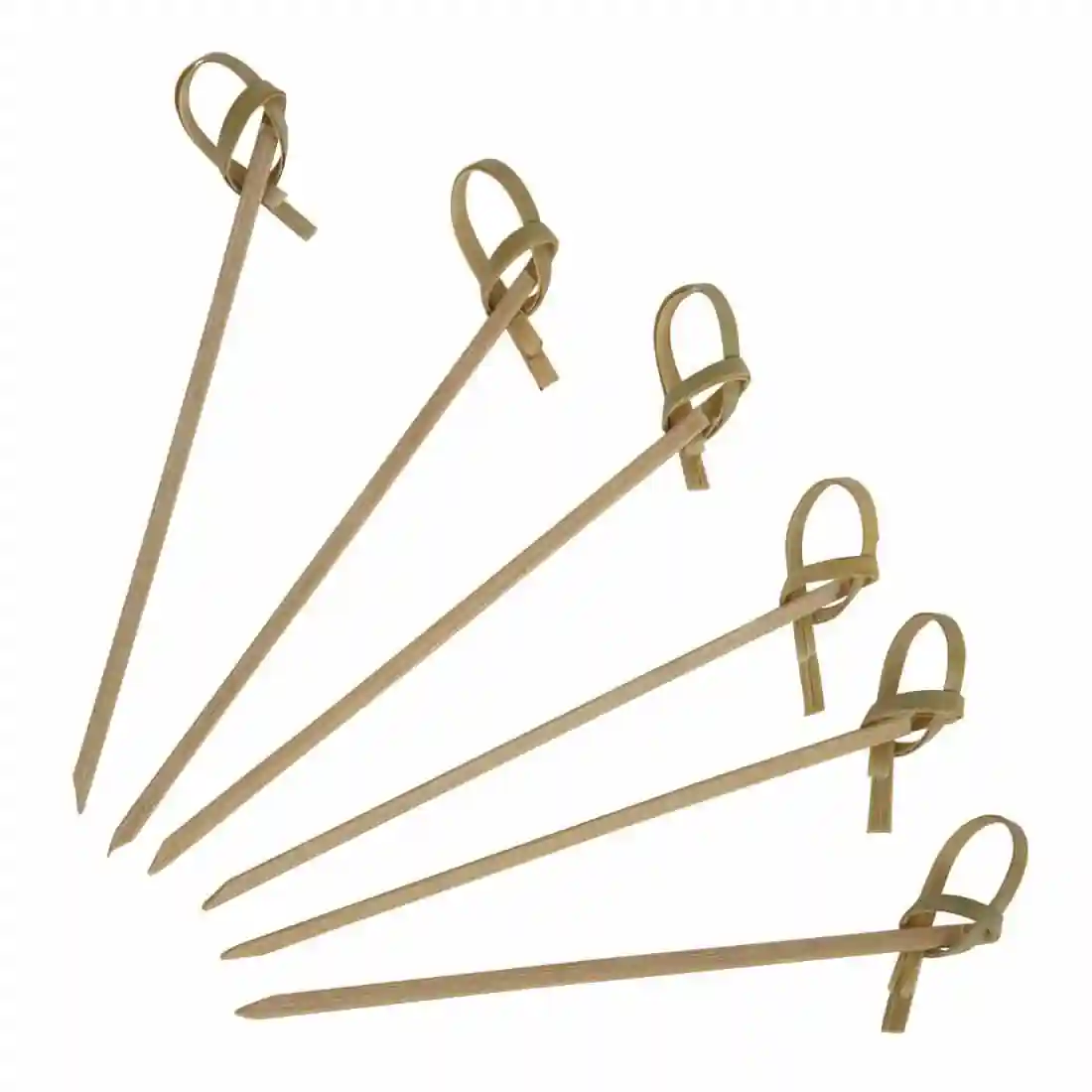 Fiesta Compostable Bamboo Looped Skewers 90mm (Pack of 100) - Image 3