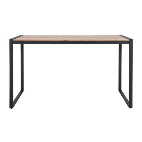 Bolero Steel and Acacia Industrial Bar Table 1800x900mm - Image 2