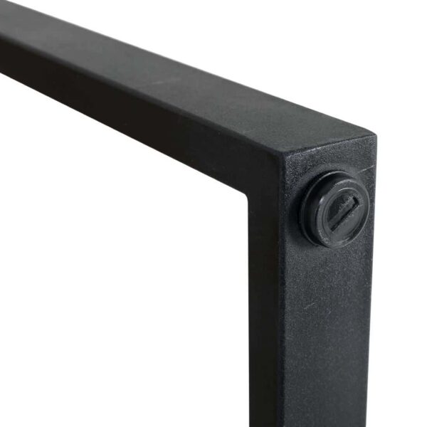 Bolero Steel and Acacia Industrial Bar Table 1800x900mm - Image 7