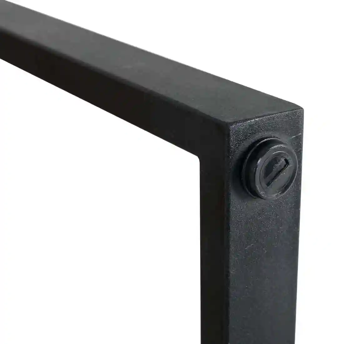 Bolero Steel and Acacia Industrial Bar Table 1800x900mm - Image 6