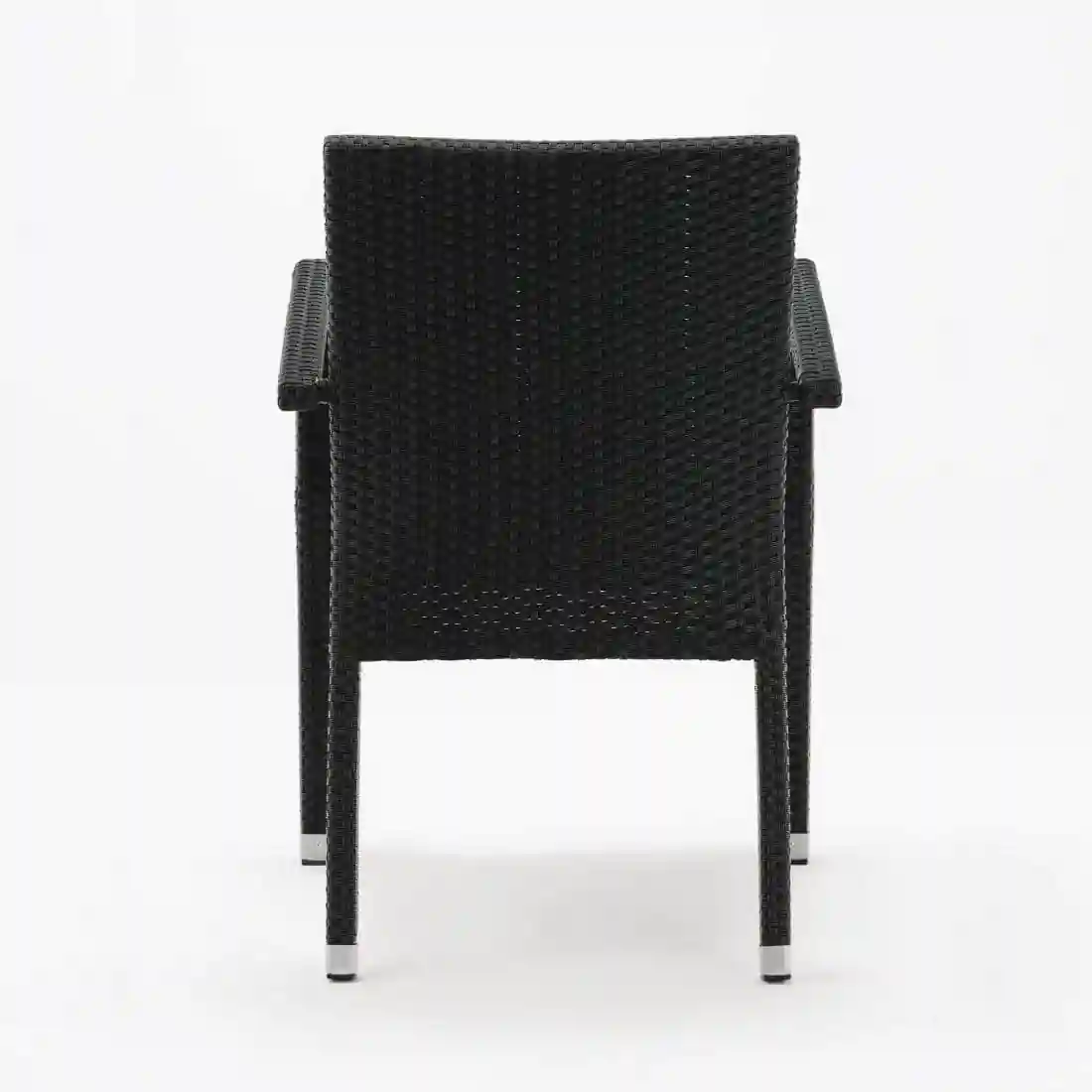 Bolero PE Wicker Armchairs Charcoal (Pack of 4) - Image 3
