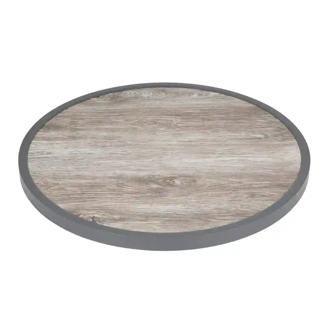 Bolero Fibre Glass Round Table Top Wood Effect 580mm - Image 1