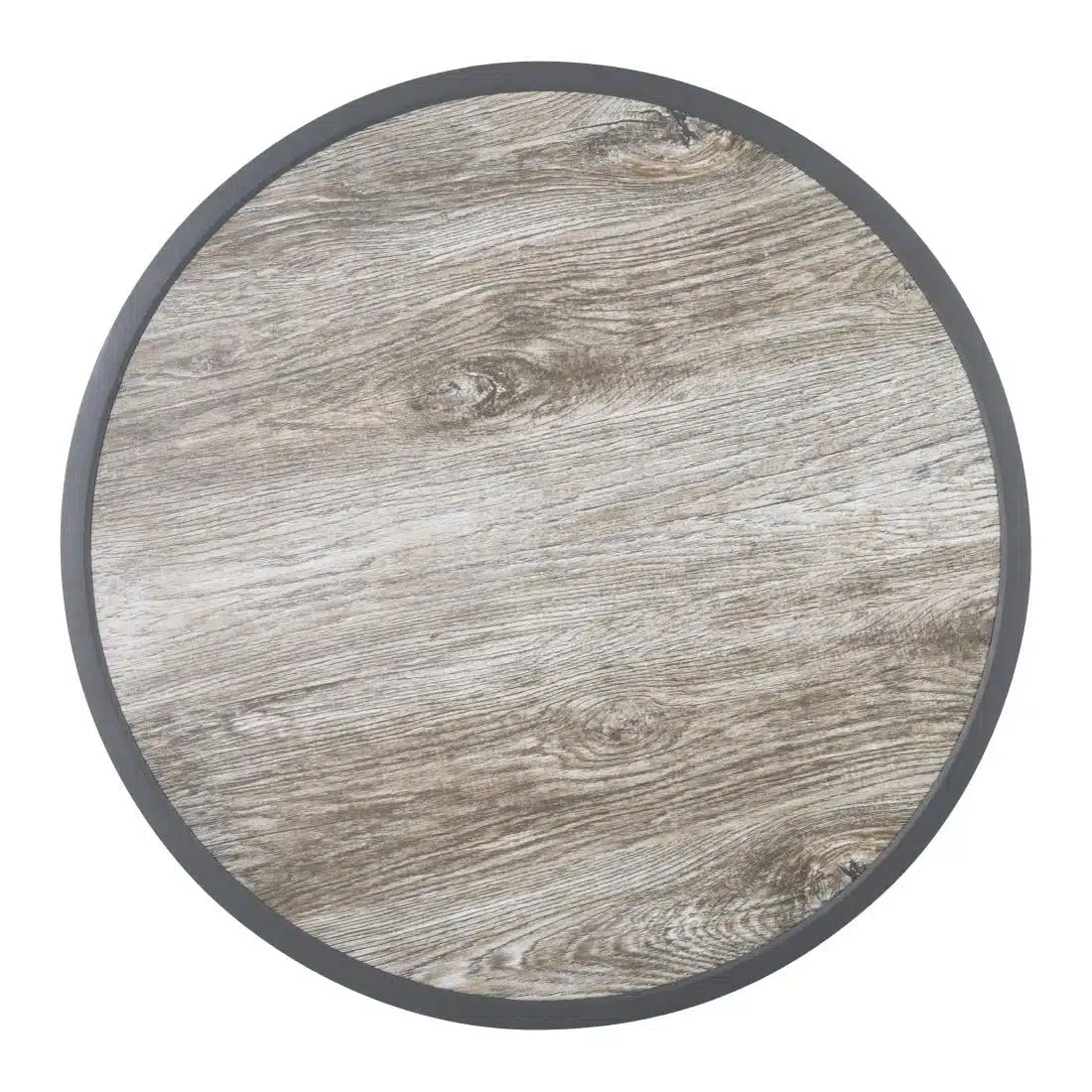 Bolero Fibre Glass Round Table Top Wood Effect 580mm - Image 2