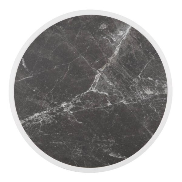 Bolero Fibre Glass Round Table Top Dark Granite Effect 580mm - Image 3