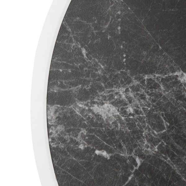 Bolero Fibre Glass Round Table Top Dark Granite Effect 580mm - Image 4