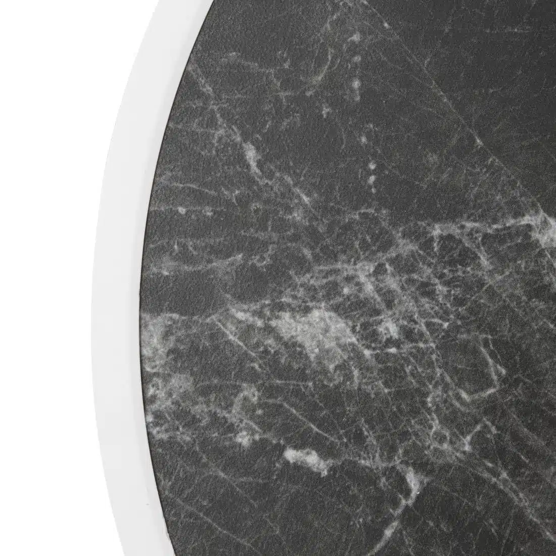 Bolero Fibre Glass Round Table Top Dark Granite Effect 580mm - Image 3