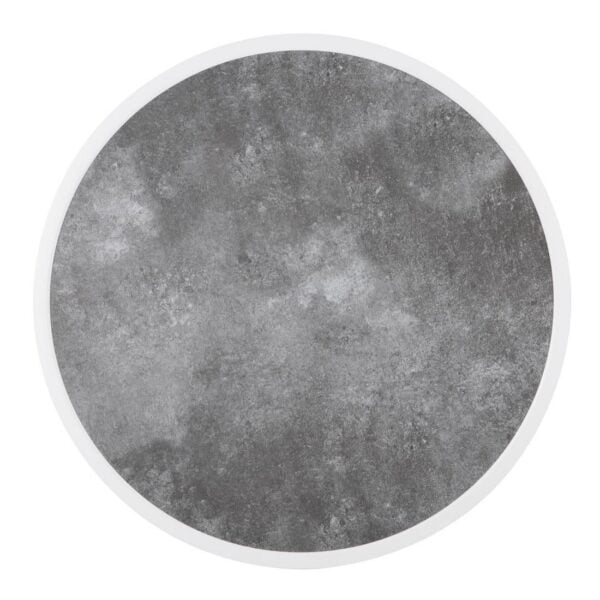 Bolero Fibre Glass Round Table Top Dark Stone Effect 580mm - Image 3