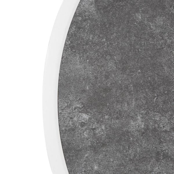Bolero Fibre Glass Round Table Top Dark Stone Effect 580mm - Image 4