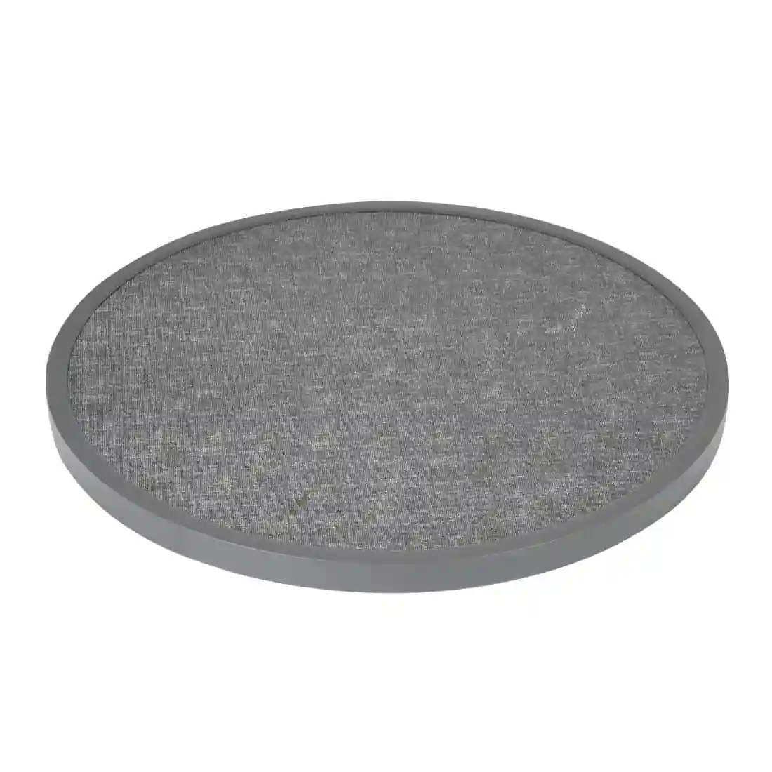 Bolero Fibre Glass Round Table Top Brushed Black 580mm - Image 1