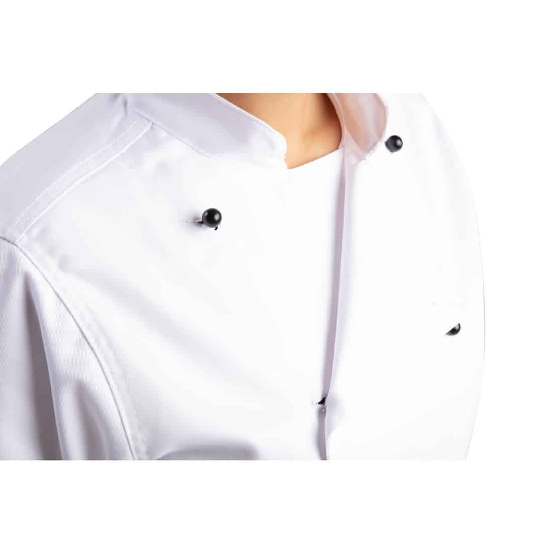Whites Chicago Unisex Chefs Jacket Short Sleeve White - Image 6