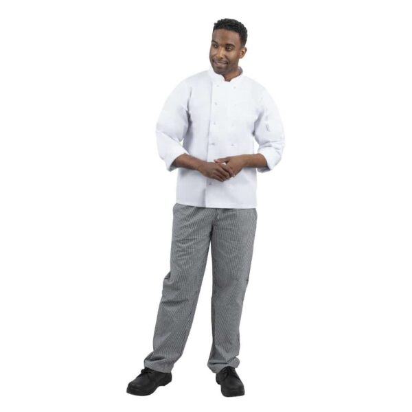 Whites Unisex Vegas Chefs Trousers Black and White Check - Image 5