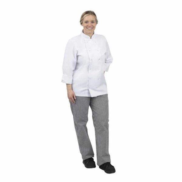 Whites Unisex Vegas Chefs Trousers Black and White Check - Image 6