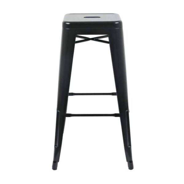 Bolero Bistro Steel High Stool Black (Pack of 4) - Image 10
