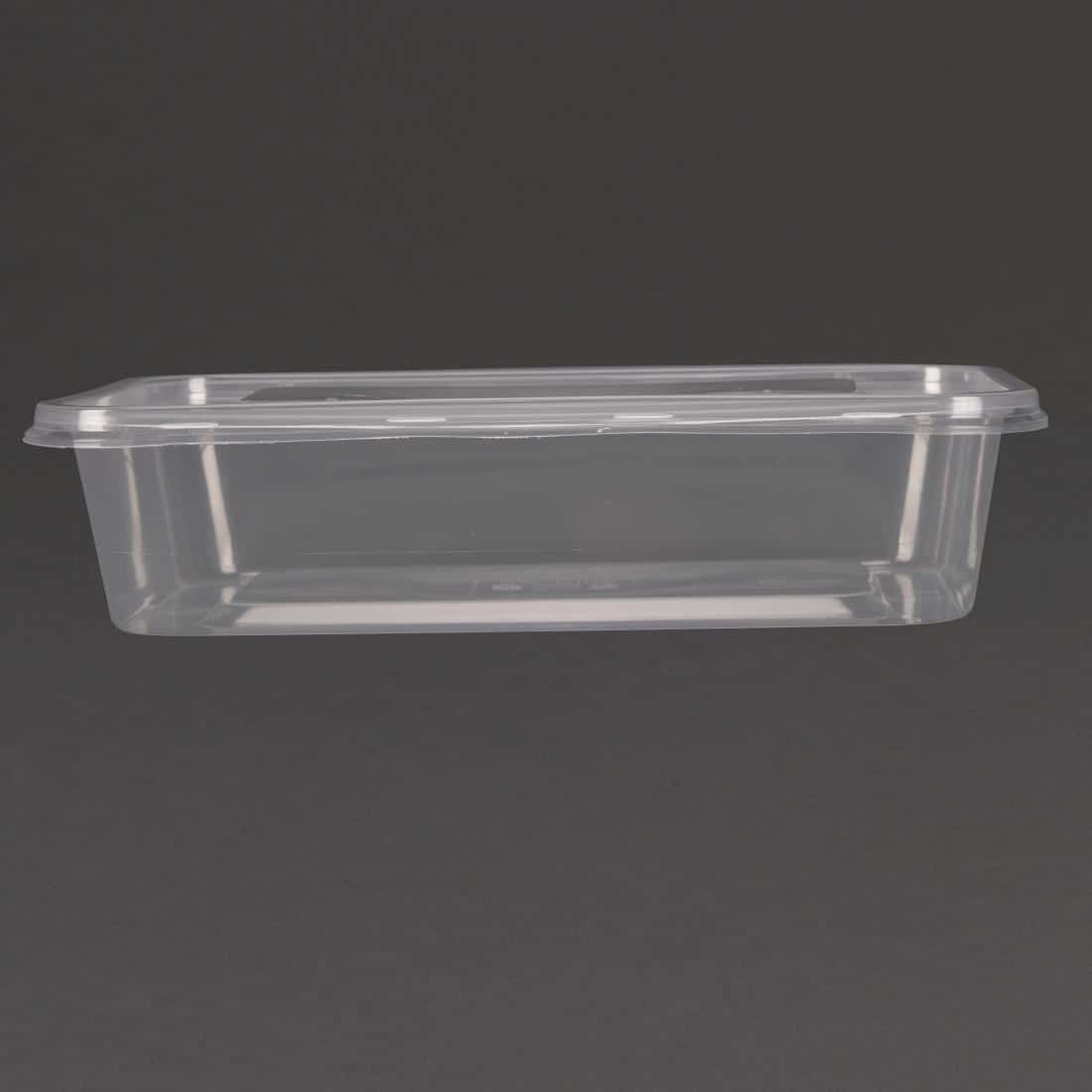 Fiesta Recyclable Plastic Microwavable Containers with Lid Small 500ml (Pack of 250) - Image 4