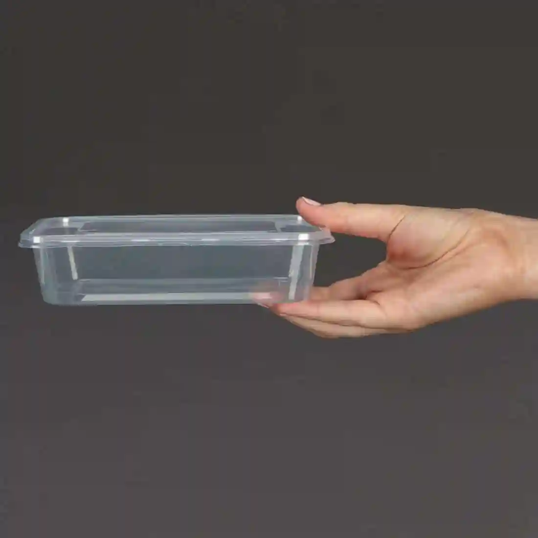 Fiesta Recyclable Plastic Microwavable Containers with Lid Small 500ml (Pack of 250) - Image 5