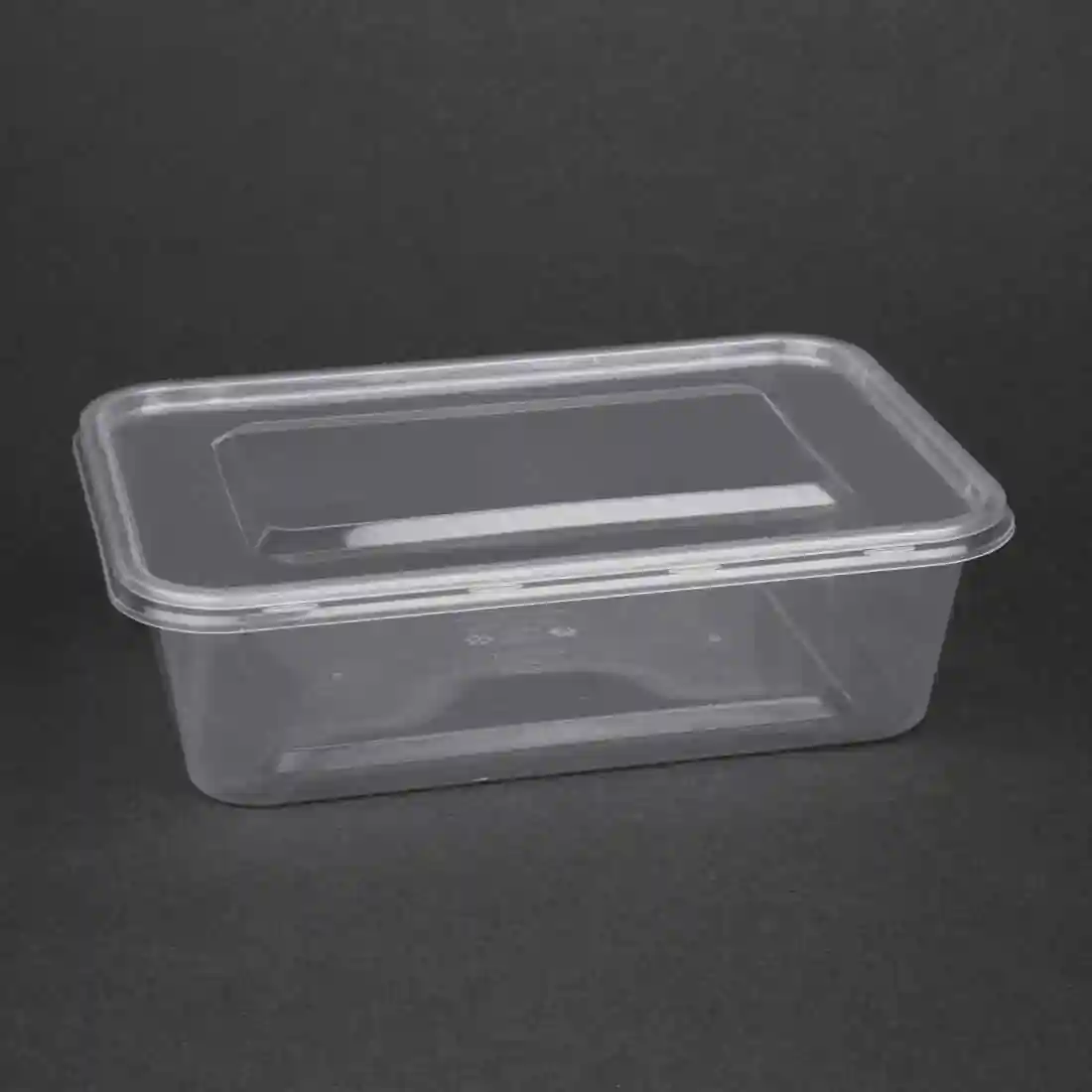 Fiesta Recyclable Plastic Microwavable Containers with Lid Medium 650ml (Pack of 250) - Image 1