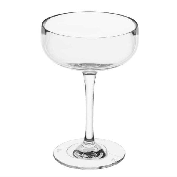 Olympia Kristallon Polycarbonate Champagne Coupe Glasses 210ml (12 pack) - Image 3