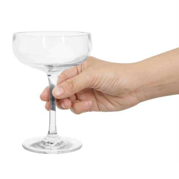 Olympia Kristallon Polycarbonate Champagne Coupe Glasses 210ml (12 pack) - Image 5