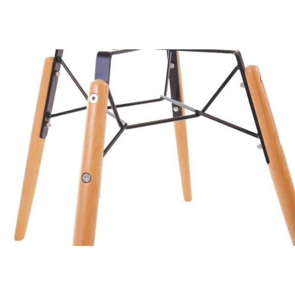 Bolero Arlo PP Moulded Side Chair Charcoal with Spindle Legs (Pack of 2) - Image 7