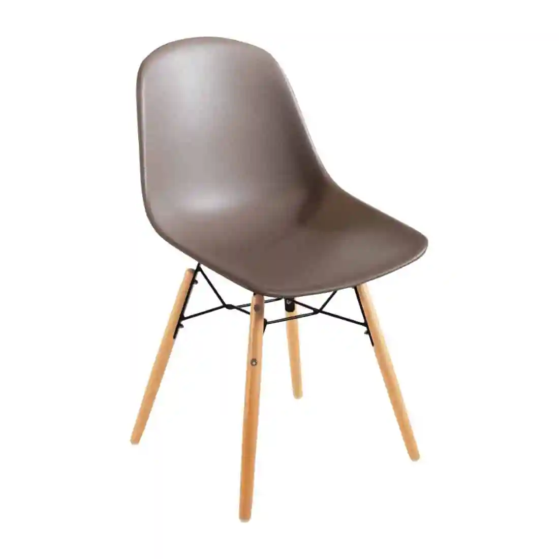 Bolero Arlo Side Chair Coffee (Pack 2) - Image 1