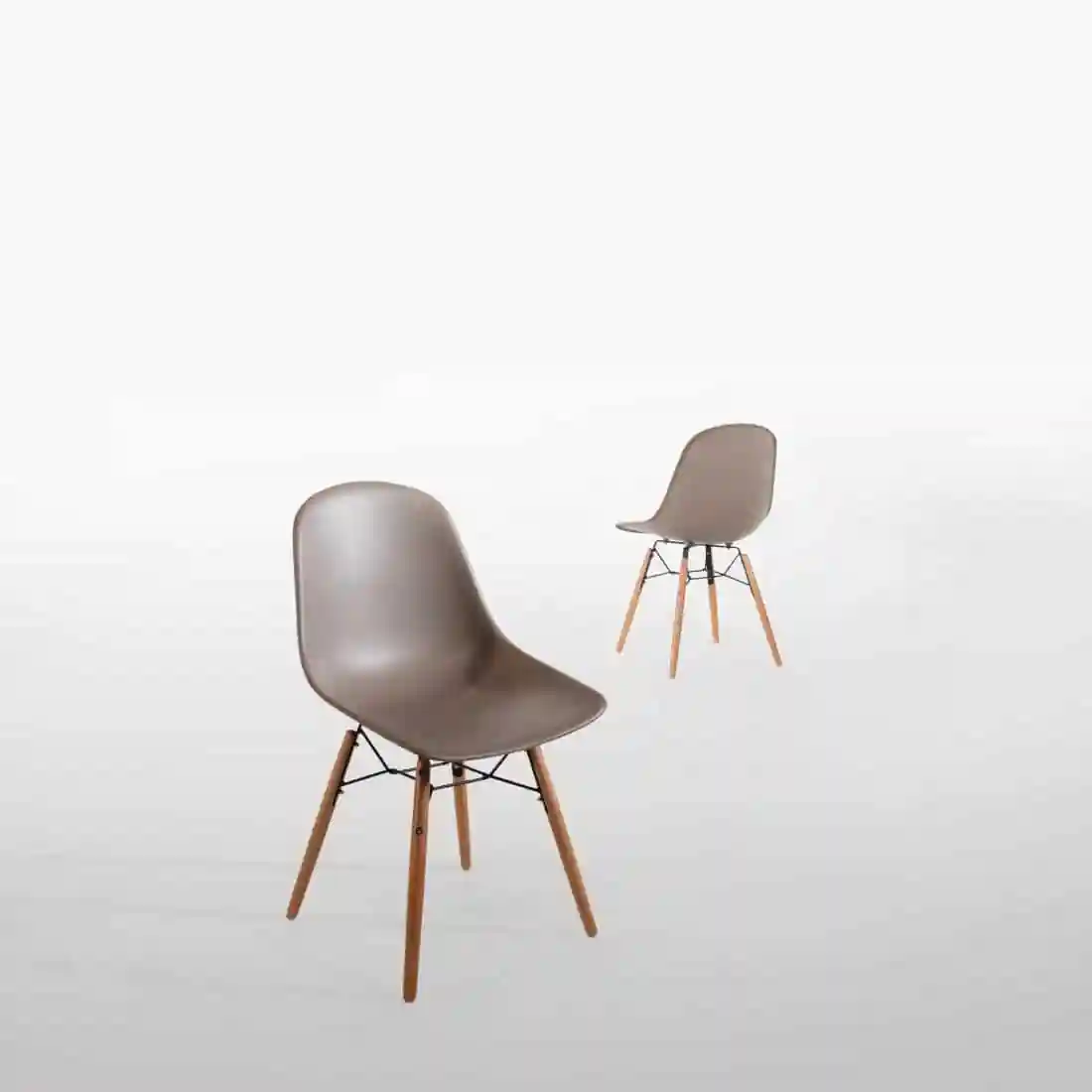 Bolero Arlo Side Chair Coffee (Pack 2) - Image 6