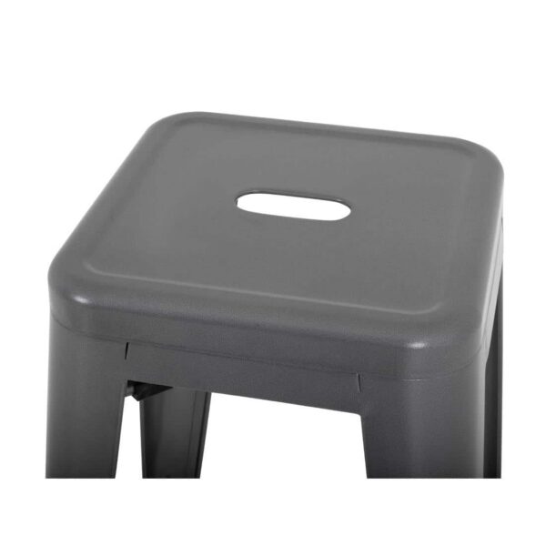 Bolero Bistro Steel High Stool Gun Metal (Pack of 4) - Image 5