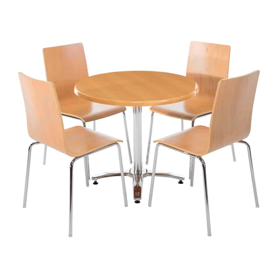 Bolero Aluminium Four Leg Table Base - Image 8