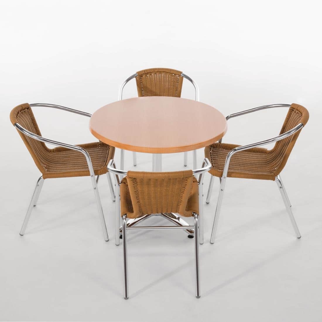 Bolero Aluminium Four Leg Table Base - Image 9