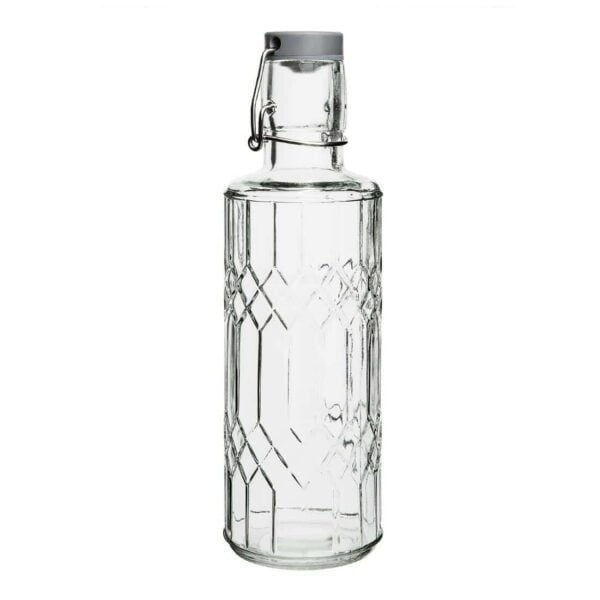 Olympia Geo Glass Water Bottle with Stopper 640ml (6 pack) - Image 2