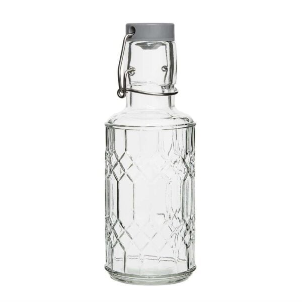 Olympia Geo Glass Water Bottle with Stopper 380ml (6 pack) - Image 2