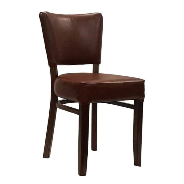 Oregon Dining Chair with Bison Espresso Vinyl (Pack of 2) - Image 2