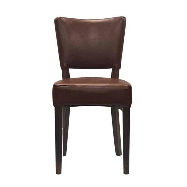 Oregon Dining Chair with Bison Espresso Vinyl (Pack of 2) - Image 3