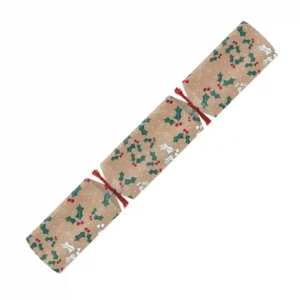Swantex Kraft Frosted Holly Christmas Crackers 12" Content E2 (Pack 50)