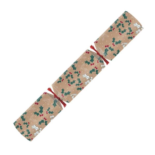 Swantex Kraft Frosted Holly Christmas Crackers 12" Content E2 (Pack 50) - Image 2